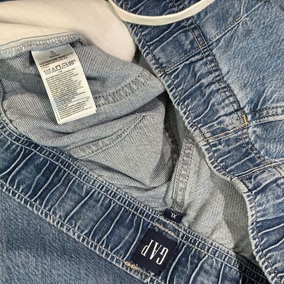 NWOT GAP UltraSoft Pleated Easy Baggy Jeans Drapey Tencel Wide Leg Elastic Waist - Picture 11 of 11